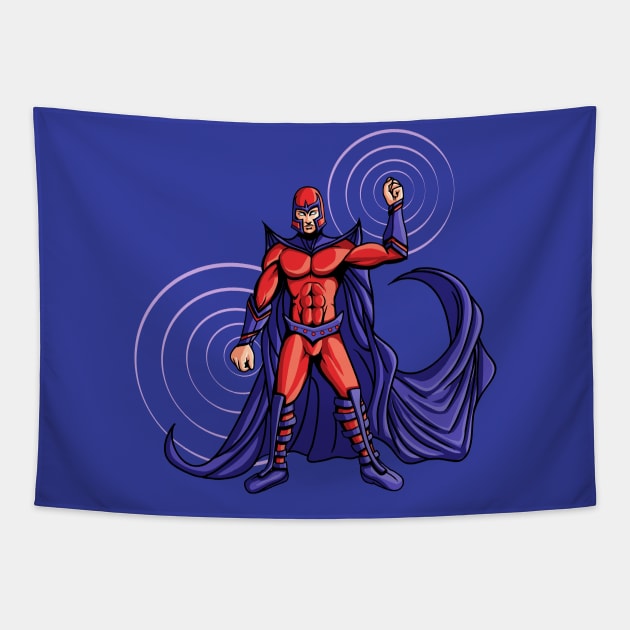Master Of Magnetism Tapestry by xzaclee16