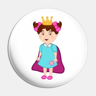 Bongo Beep Beep Cartoon Girl Lily Big Smile Princess Queen Pin