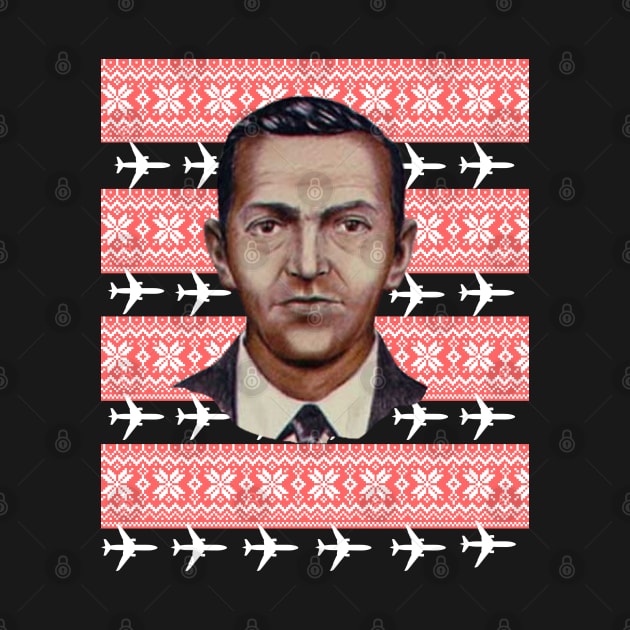 DB Cooper Ugly Christmas Sweater by Museflash