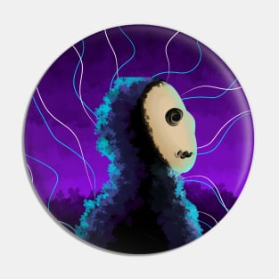 Dark Bushes Midnight Enigma Fantasy Pin