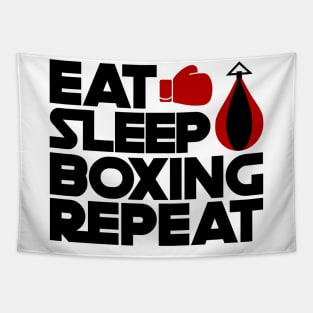 Eat Sleep Boxing Tapestry