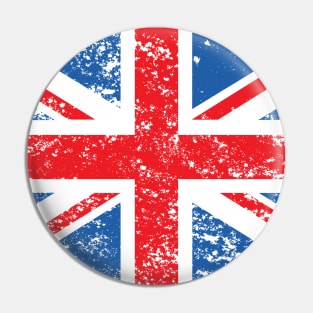 Distressed Effect Union Jack/Flag Pin