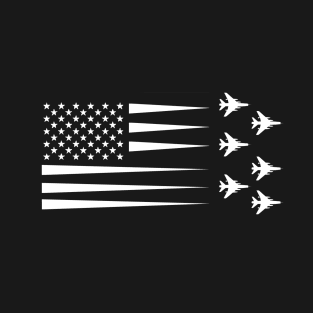 F-100 Super Sabre US Flag Contrail T-Shirt