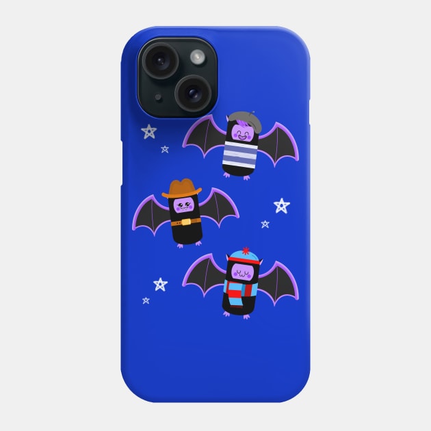 Bats In Hats Phone Case by KirstyFinnigan