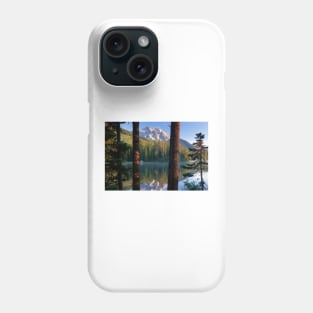 Mt Moran Reflected In String Lake Grand Teton National Park Phone Case