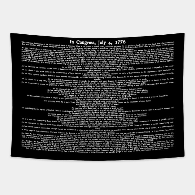 Declaration of Independence Tapestry by Sanctuary Armaments