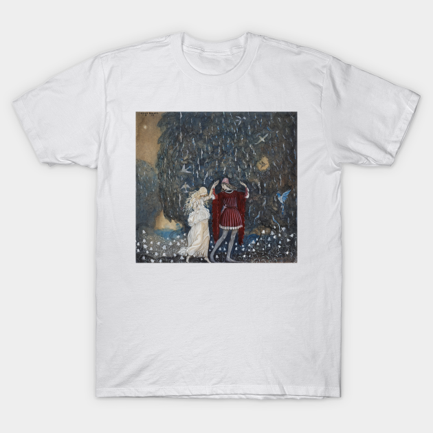 Discover Lena Dances with the Knight by John Bauer - Knight - T-Shirt