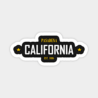 PASADENA REPUBLIC GOLD ON WHITE by Mistah Wilson Magnet