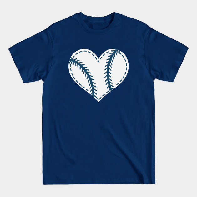 Disover Baseball Heart Print Valentine - Baseball Heart - T-Shirt