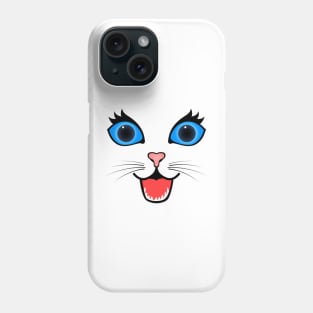 Happy Surprised Cat Face Phone Case