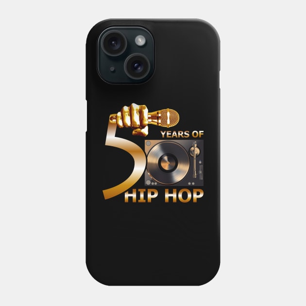 Original 50 Years of Hip Hop Classic W Turntable Phone Case by Profit