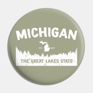 Michigan, The Great Lakes State Pin