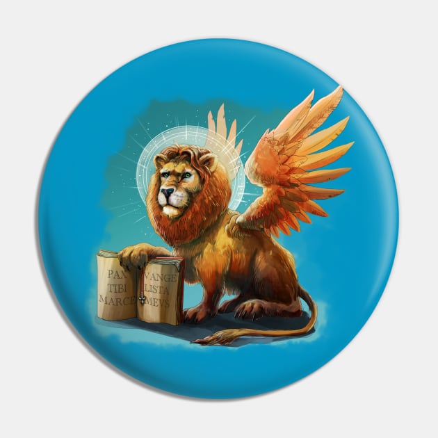 Winged Lion - St Mark Pin by pakowacz