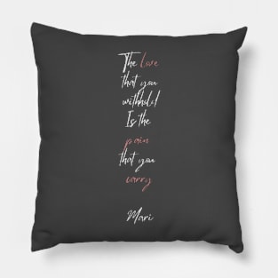 Tannish Red Scripture Pillow