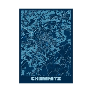 Chemnitz - Germany Peace City Map T-Shirt