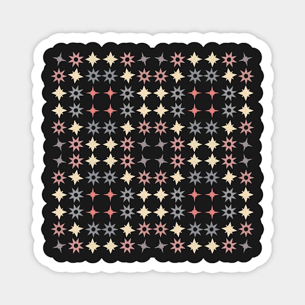 Geometric Star Pattern Magnet by ChloesNook