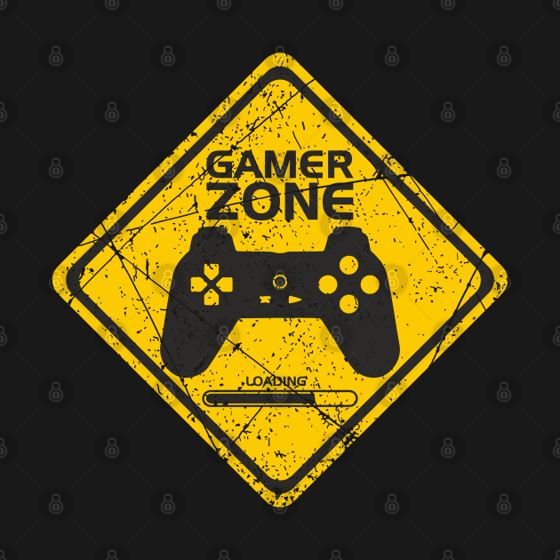 Gamer Zone Sign by Mandra