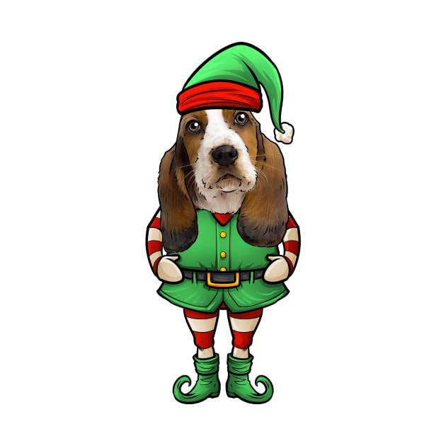 Basset Hound Christmas Elf by whyitsme