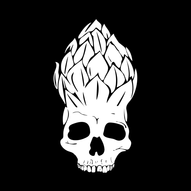 Hophead Skull by WriteThisOff