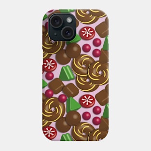 Chocolates And Sweets Pattern Art Phone Case