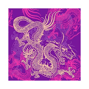 Chinese / Japanese Dragon Pattern T-Shirt