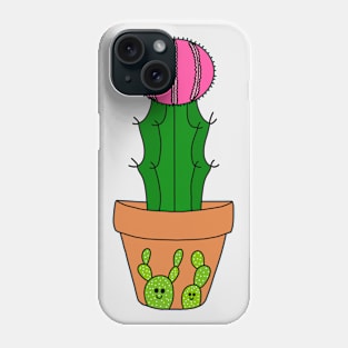 Cute Cactus Design #177: Hybrid Cactus In Cute Cacti Pot Phone Case