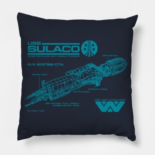 Sulaco Schematics BL Pillow