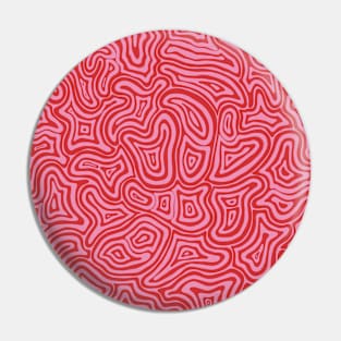 Pink and Red Groovy Liquid Marble Swirls Pin