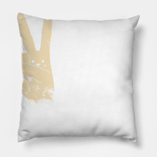 Love Peace and Carrots Pillow