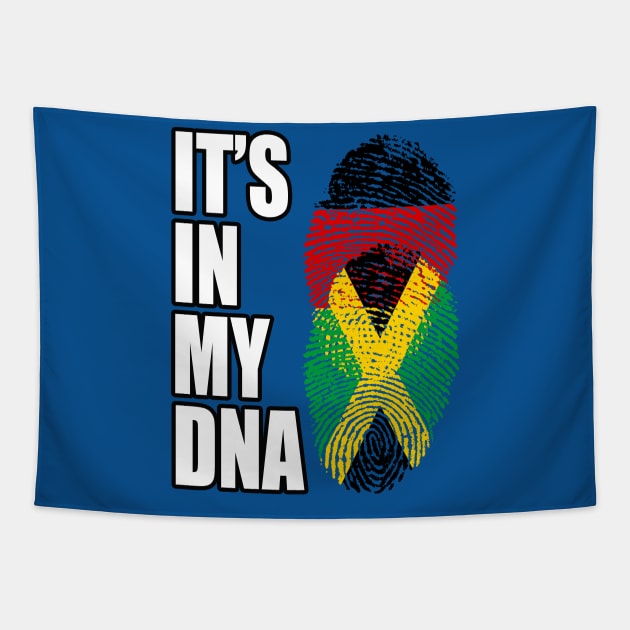 Germany and Jamaican Mix DNA Heritage Tapestry by Just Rep It!!