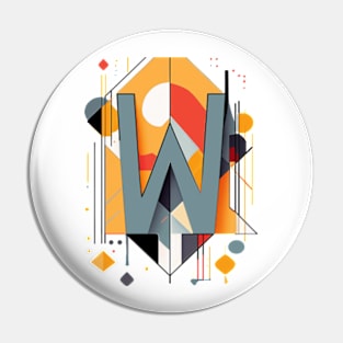 Alphabet - Letter W Pin