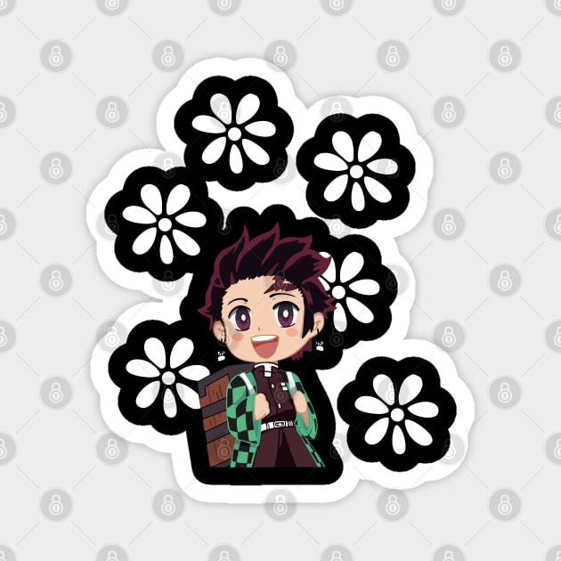 Cute Tanjiro Kamado - Demon Slayer Magnet by Otaku Vibes