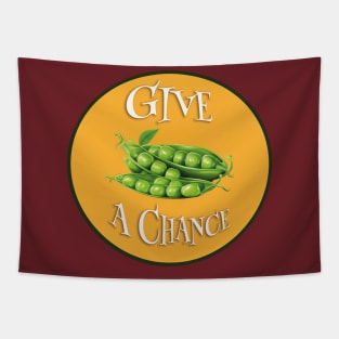 Give Peas a Chance - Peace Joke Tapestry