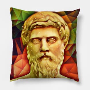 Plutarch Snow Portrait | Plutarch Artwork 15 Pillow