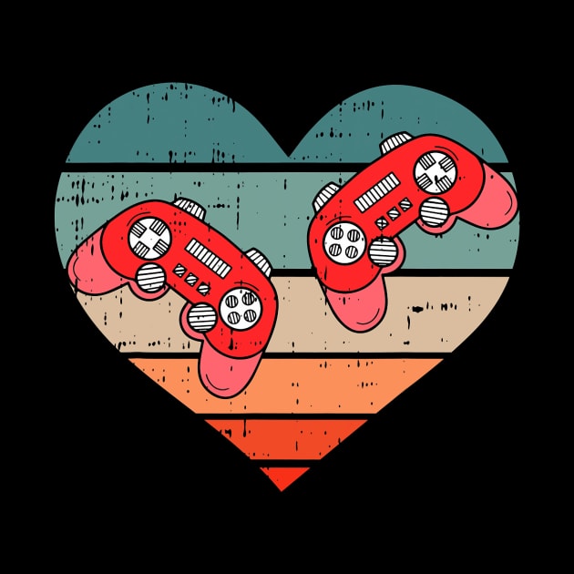 Video-game Controller Heart Valentines Day Cool Gaming Gamer by Neldy