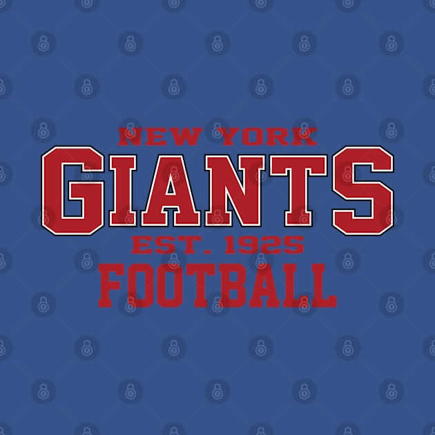 Vintage NYK Giants Football by Cemploex_Art