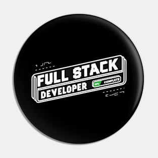 Full Stack Developer Simple Text Pin