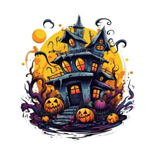 Spooky Haunted House T-Shirt