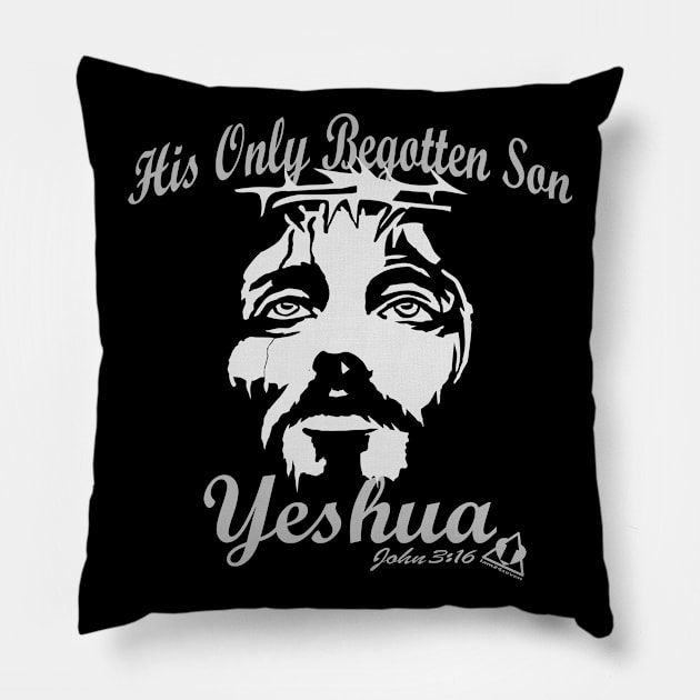 HIS ONLY BEGOTTEN SON YESHUA JOHN 3:16 Pillow by ejsulu