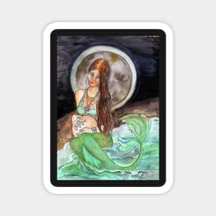 Maternal Moon Mermaid Magnet