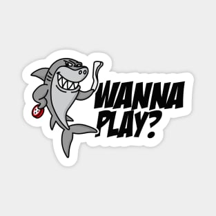 Wanna play? Underwater hockey shark Octopush cool Magnet