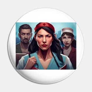 Protesting nurses Pin