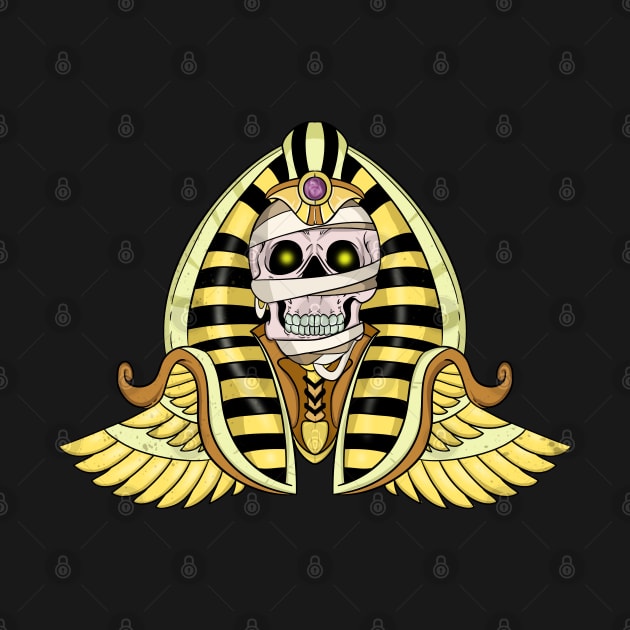 Golden Skull Mummy by Trendy Black Sheep