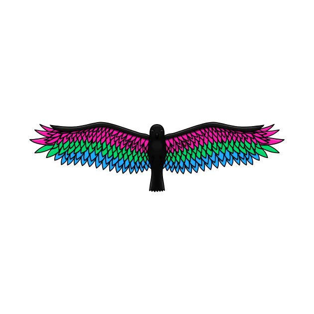 Fly With Pride, Raven Series - Polysexual by StephOBrien