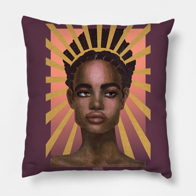 golden crown Pillow by Sharaful