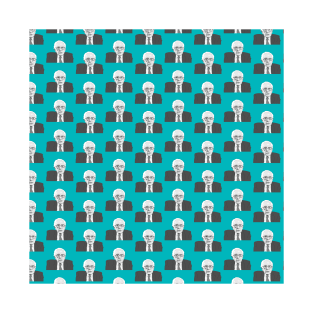 Bernie Sanders pattern, Teal T-Shirt