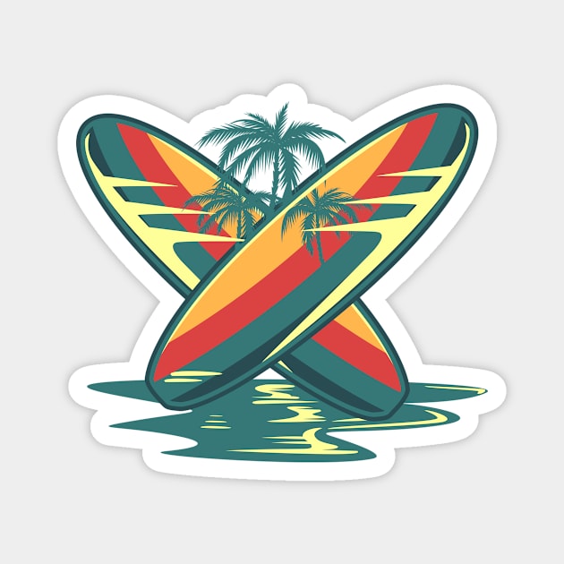 Best Surfers Design Magnet by ainunfalach