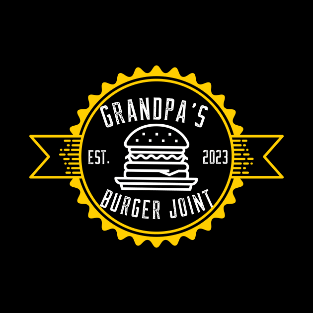 Grandpa's Burger Joint Gold Design by Preston James Designs