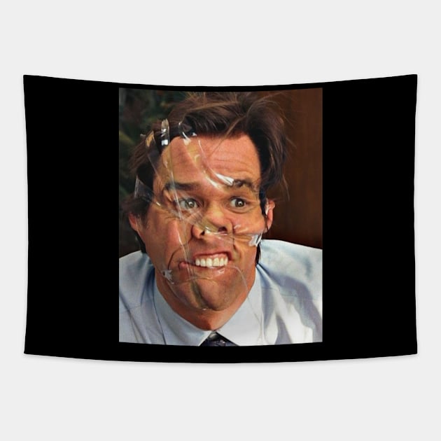 Somebody Stop Me! - Classic Jim Carrey Tapestry by Chibi Monster