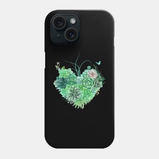 Succulent Heart Phone Case